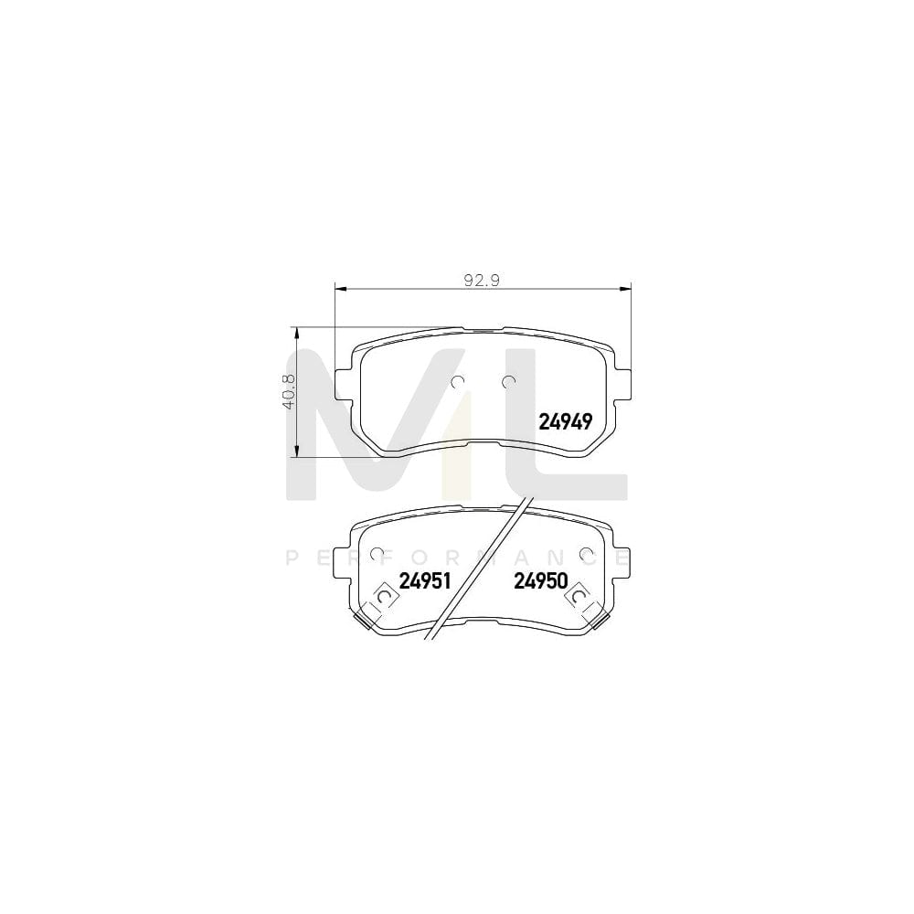 Pastiglie Freno POSTERIORE HYUNDAI i20 (GB, IB) i20 (PB, PBT)
