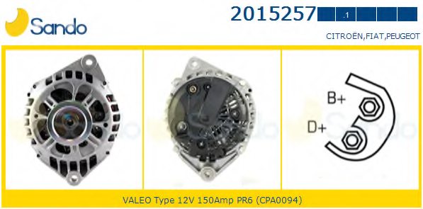 ALTERNATORE 12V 150A IVECO DAILY/CITROEN JUMPER