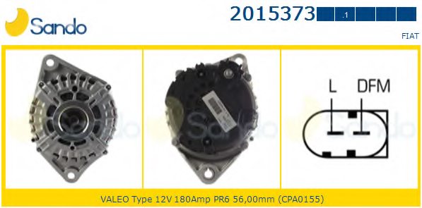 ALTERNATORE 12V 180A FIAT DUCATO 2.3MJ 2006>