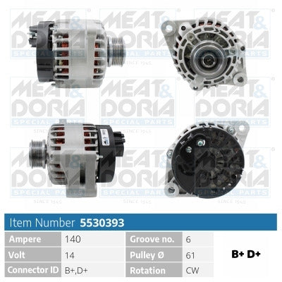 ALTERNATORE 12V 140A ALFA 147/159 1.9 JTD/FIAT BRRAVO II