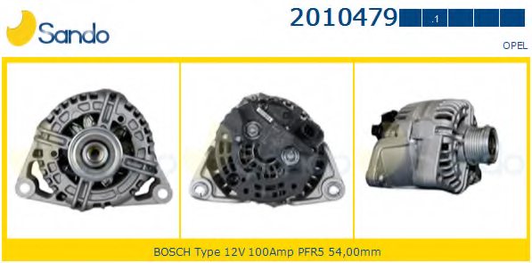 ALTERNATORE 12V 100A  OPEL CORSA D/MERIVA B 1.4