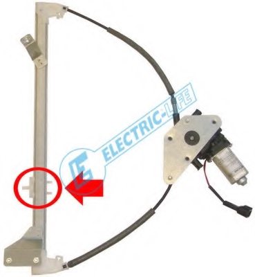 ALZACRISTALLO CON MOTORE 2 PIN JEEP CHEROKEE PORTE ANTERIORI (4P) (2005>3/2008)