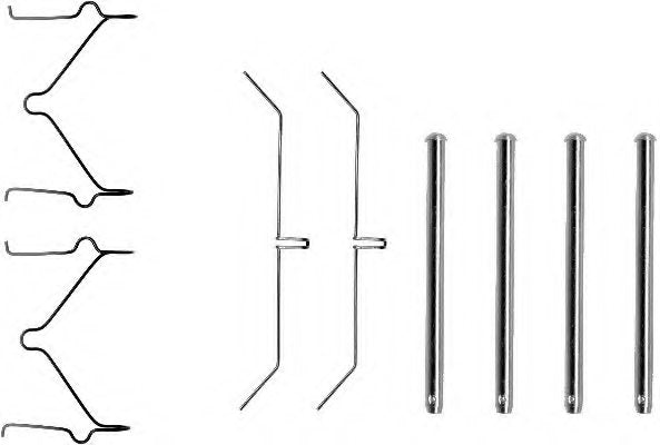 Kit Accessori, Pastiglie ANTERIORE LEXUS MITSUBISHI TOYOTA VOL