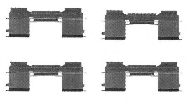 Kit Accessori, Pastiglie ANTERIORE CITROEN FIAT PEUGEOT BOXER B