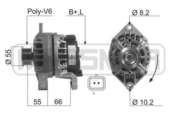ALTERNATORE 12V 75A   II/ 1.9D/2.0 16V