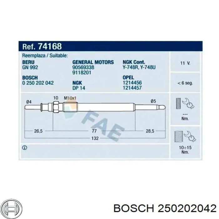 candeletta 11v opel astra G/vectra B/zafira 2.0 dti