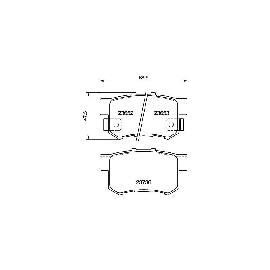 Pastiglie Freno  POSTERIORE ACURA HONDA ACCORD VII (CL, CN) ACC
