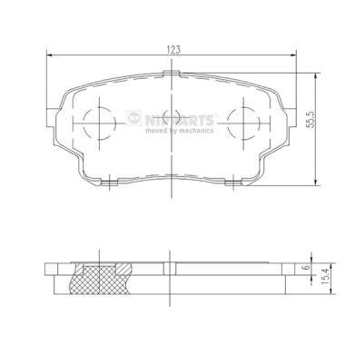 Kit pastiglie freno, Freno a disco  SUZUKI WAGON R 2 volumi1.2 2004/06