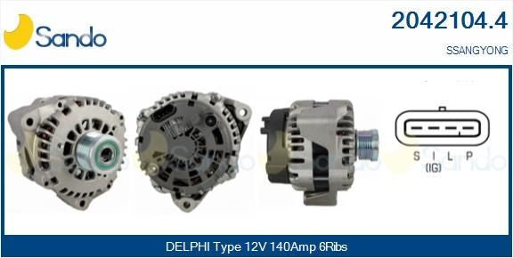 ALTERNATORE 12V 150A FORD RANGER/FORD TRANSIT 2.2TDCI