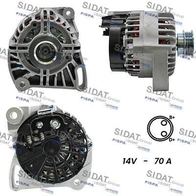 ALTERNATORE 12V 70A ALFA ROMEO MITO/FIAT PANDA 1.4(169)