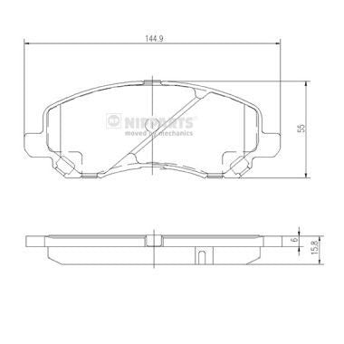 Kit pastiglie freno, Freno a disco  MITSUBISHI ASX (GA_W_) 1.6 DI-D 2015/07