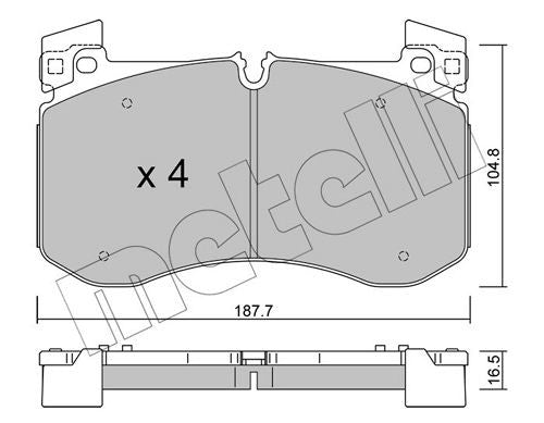 PASTIGLIE FRENO MERCEDES BENZ CLASSE G III (W463) : AMG G 63 (463.276) / GLE II (