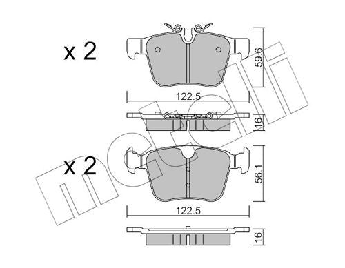 Pastiglie Freno JAGUAR / LAND ROVER / VOLVO Discovery Sport (LC) : 2.0 4WD2.0d2.0d 4WD2.2 4WD2.2d, 4