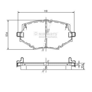 Kit pastiglie freno, Freno a disco  MAZDA MX-5 I (NA) 1.6