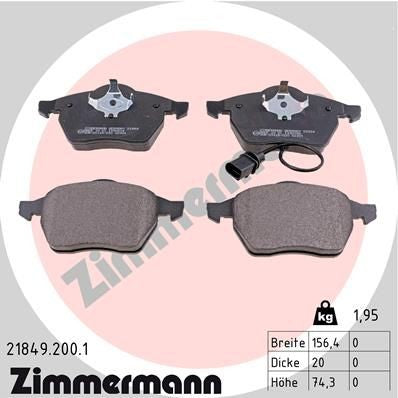 KIT PASTIGLIE FRENO   FORD, SEAT, VOLKSWAGEN