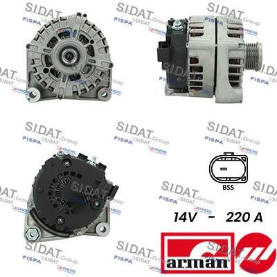 ALTERNATORE5 12V 220A BMW Serie 520D 2014>