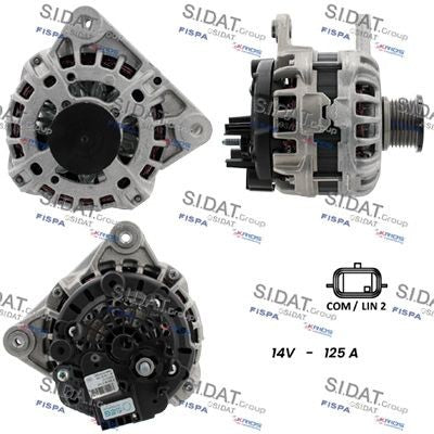 ALTERNATORE 12V 125A  AUTO/  IV/