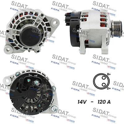 ALTERNATORE 12V 120A ALFA 147/156  1.9 JTD