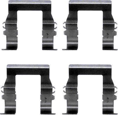Kit Accessori, Pastiglie ANTERIORE CITROEN MITSUBISHI PEUGEOT 4