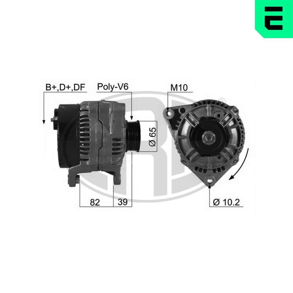 ALTERNATORE 12V 120A AUDI 100/AUDI A6 /VOLKSWAGEN PASSAT 2.5TDI