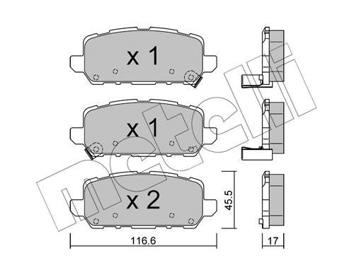 Pastiglie Freno HONDA HR-V II : 1.51.5 i-VTEC1.6 i-DTEC1.81.8 Flex1.8, AWD