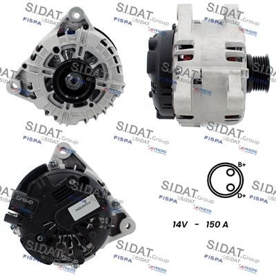 ALTERNATORE 12V 150A CITROEN BERLINGO/JUMPER 2.0/2.2 HDI
