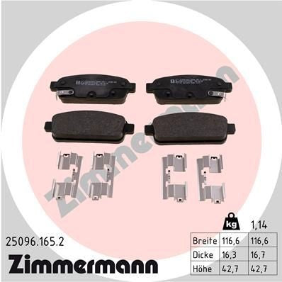 KIT PASTIGLIE FRENO   OPEL, CHEVROLET