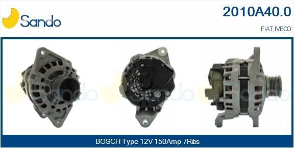 ALTERNATORE 12V 150A FIAT DUCATO/IVECO DAILY III/IV 2.3MJ
