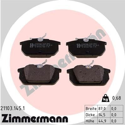 KIT PASTIGLIE FRENO   ALFA ROMEO, FIAT, LANCIA