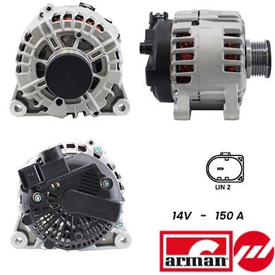 ALTERNATORE 12V 150A  FORD C-MAX II/FIESTA VI 1.6TDCI