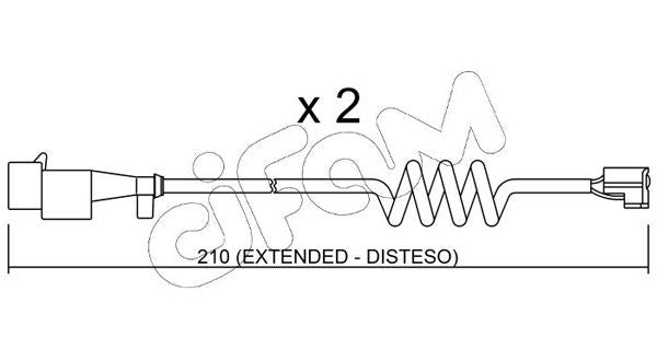 SENSORE PASTIGLIE FRENO