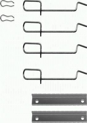 Kit Accessori, Pastiglie ANTERIORE POSTERIORE  CITROEN PEUGEO