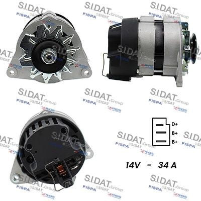 ALTERNATORE 12V 34A AUSTIN/JAGUAR/ROVER/FORD
