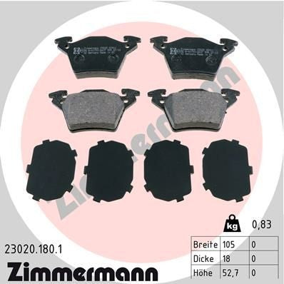 KIT PASTIGLIE FRENO   MERCEDS-BENZ