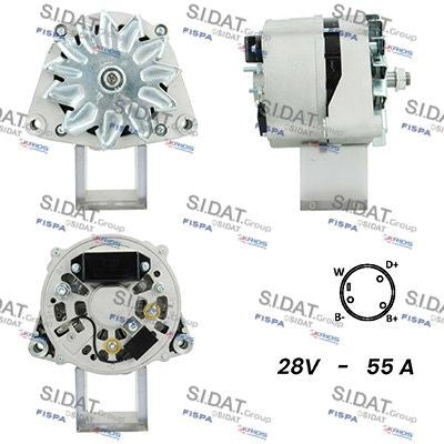 ALTERNATORE 24V 55A IVECO 170-34/MAN TGA 180