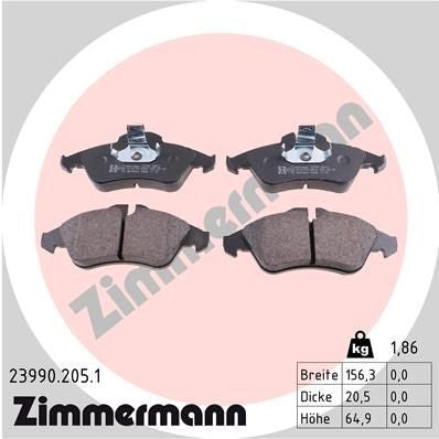 KIT PASTIGLIE FRENO   MB-BENZ