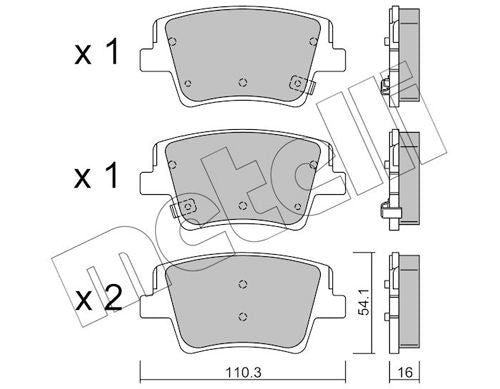 PASTIGLIE FRENO HYUNDAI SANTA FE IV (TM, TMA) 1.6 T-GDI HYBRID