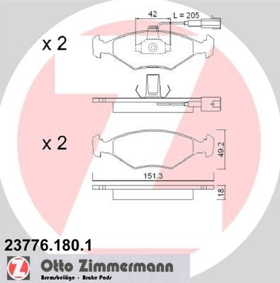 KIT PASTIGLIE FRENO   FIAT