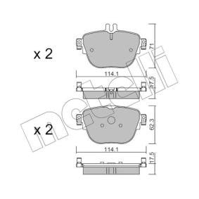 Pastiglie Freno MERCEDES BENZ Classe E V (W213) : E 300E 300dE 350 EQ BoostE 350d, 4MaticE 350e / Cl