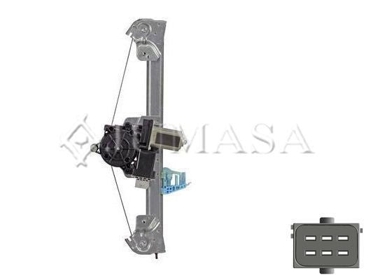 ALZACRISTALLO CON MOTORE COMFORT LANCIA YPSILON PORTE POSTERIORI (4P) (5/2011>)