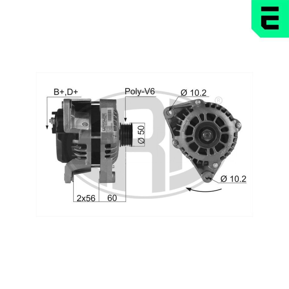 ALTERNATORE 12V 100A OPEL ASTRA/VECTRA/ZAFIRA