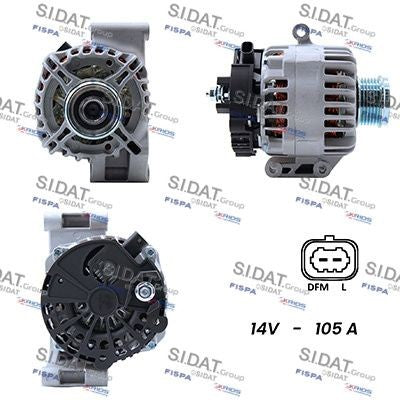 ALTERNATORE 12V 105A OPEL CORSA C/D ASTRA H 1.3 CDTI