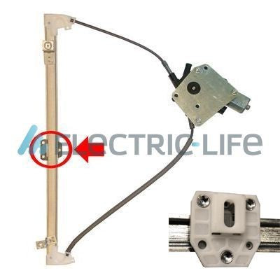 ALZACRISTALLO CON MOTORE 2 PIN JEEP LIBERTY PORTE POSTERIORI (4P) (2002>2005)