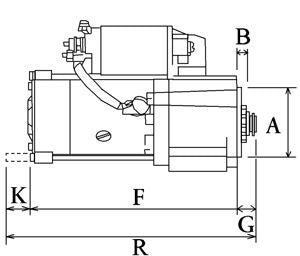 MOTORINO AVVIAMENTO 12V (12D)   FORD FIESTA V/FUSION 1.4TDCI