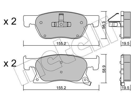 Pastiglie Freno OPEL Astra K, SW : 1.01.41.4 T Eco1.4 T.1.6 CDTi