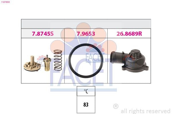 TERMOSTATO COMPLETO (83a) AUDI A1/VOLKSWAGEN GOLF V/VI 1.4TSI