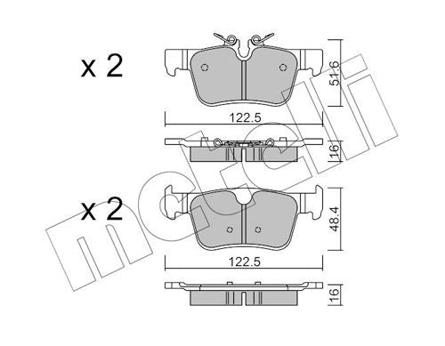 Pastiglie Freno VOLVO S90 II : 2.0 D32.0 D4, AWD / V90 Cross Country : 2.0 D4 AWD / V90 II : 2.0 D3,