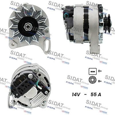 ALTERNATORE 12V 55A FIAT PANDA/LANCIA Y10  1.0