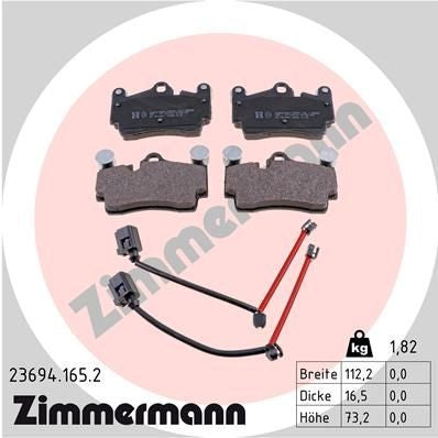 KIT PASTIGLIE FRENO   AUDI, PORSCHE, VOLKSWAGEN INCL. ACCESSORY